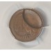 AUSTRALIA 1967 . ONE 1 CENT COIN . ERROR . 45% INDENT FROM A BLANK